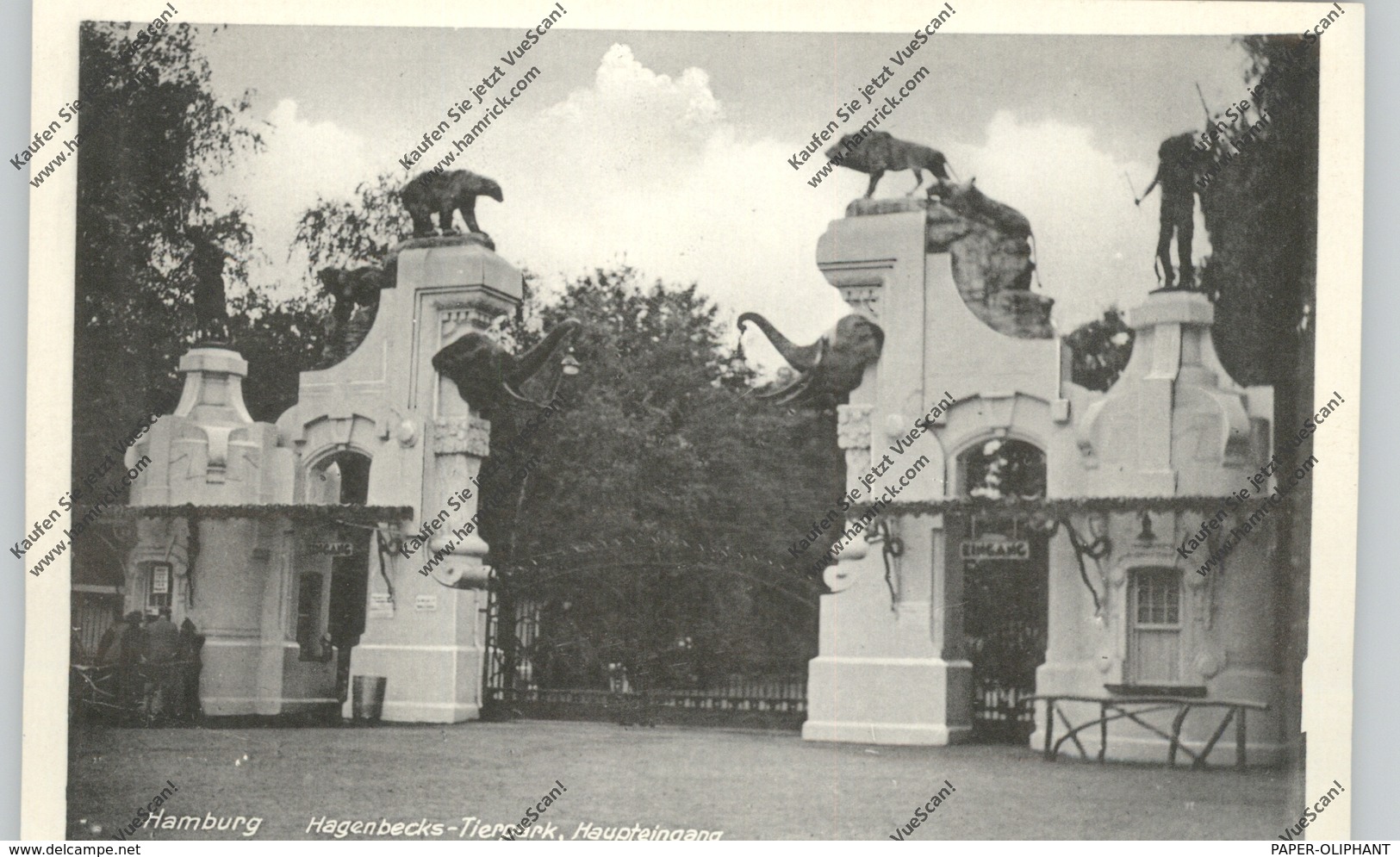 2000 HAMBURG - STELLINGEN, Hagenbeck, Zoo, Haupteingang, 1955 - Stellingen