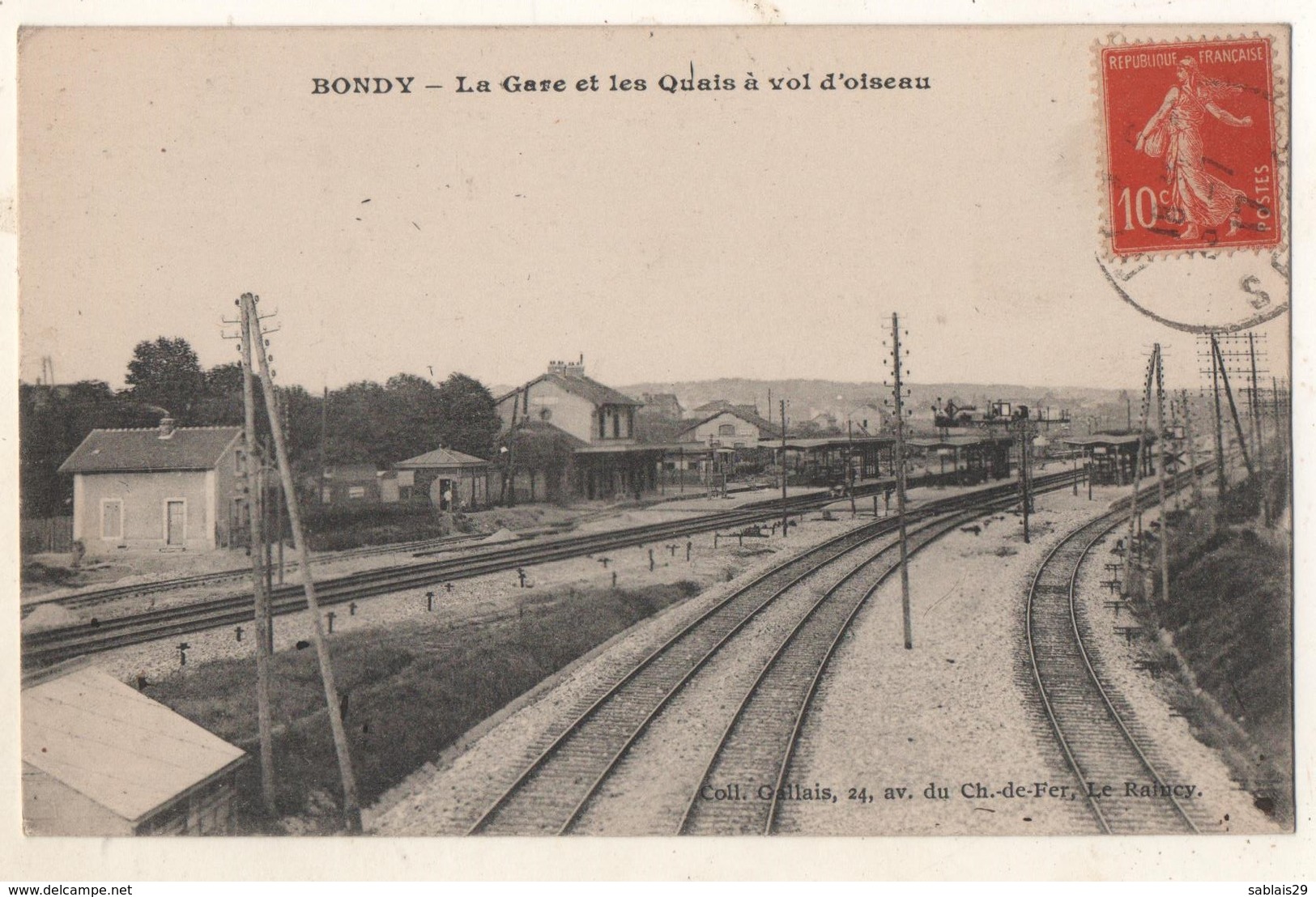 Bondy La Gare Et Les Quais à Vol D Oiseau - Bondy