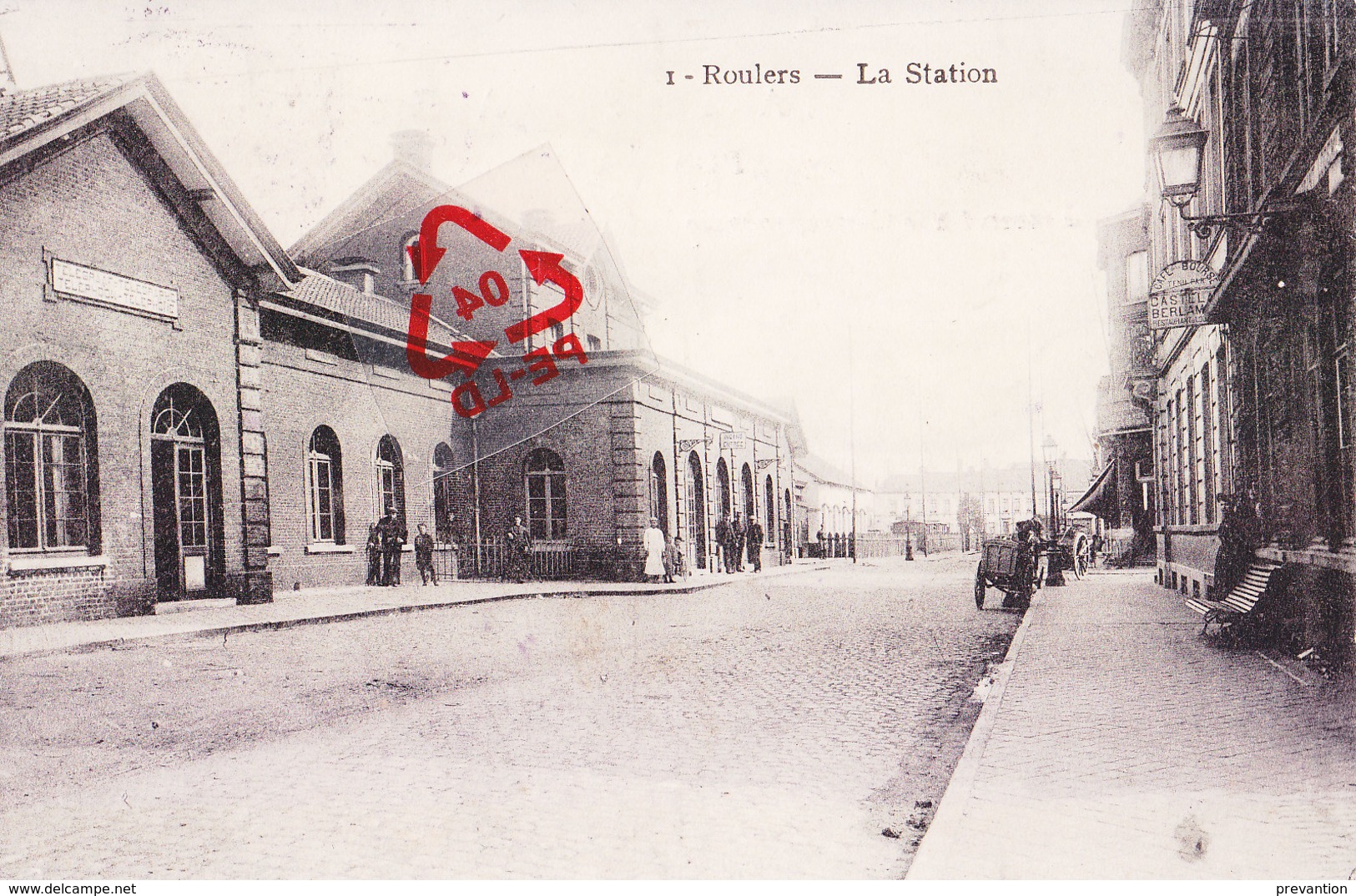 ROULERS - La Station - Carte Circulé Sous Domination Allemande Le 09-03-1915 - Roeselare