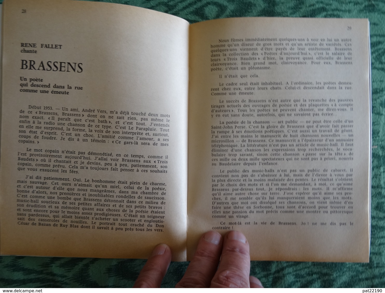 rare programme 1966 juliette Greco Brassens au theatre National Populaire de Georges Wilson 2 livrets avec chansons