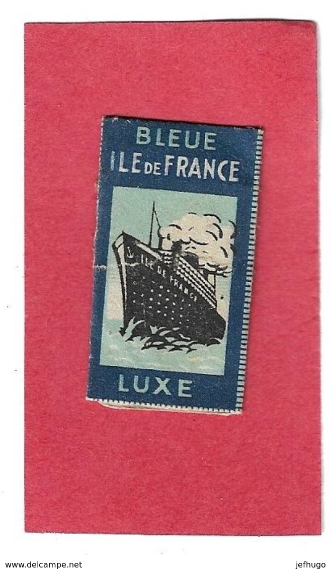 916 - LAME DE RASOIR . ILE DE FRANCE . BLEUE . LUXE . PAQUEBOT - Lames De Rasoir