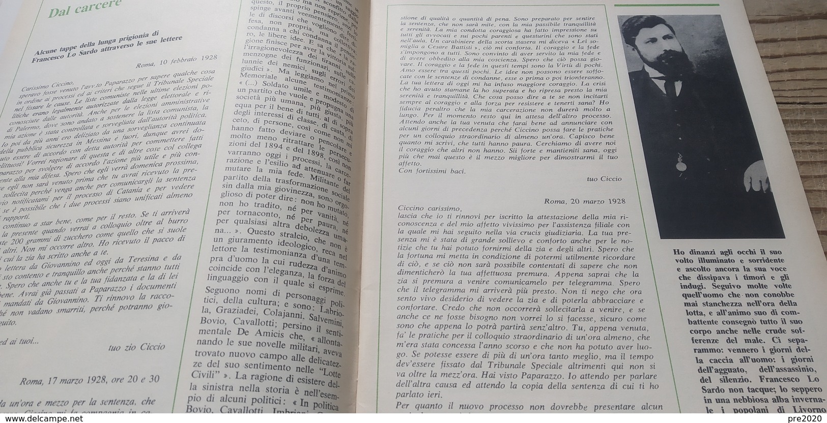 CALENDARIO DEL POPOLO 1980 FRANCESCO LO SARDO DEPUTATO DI NASO SICILIA - Altri & Non Classificati