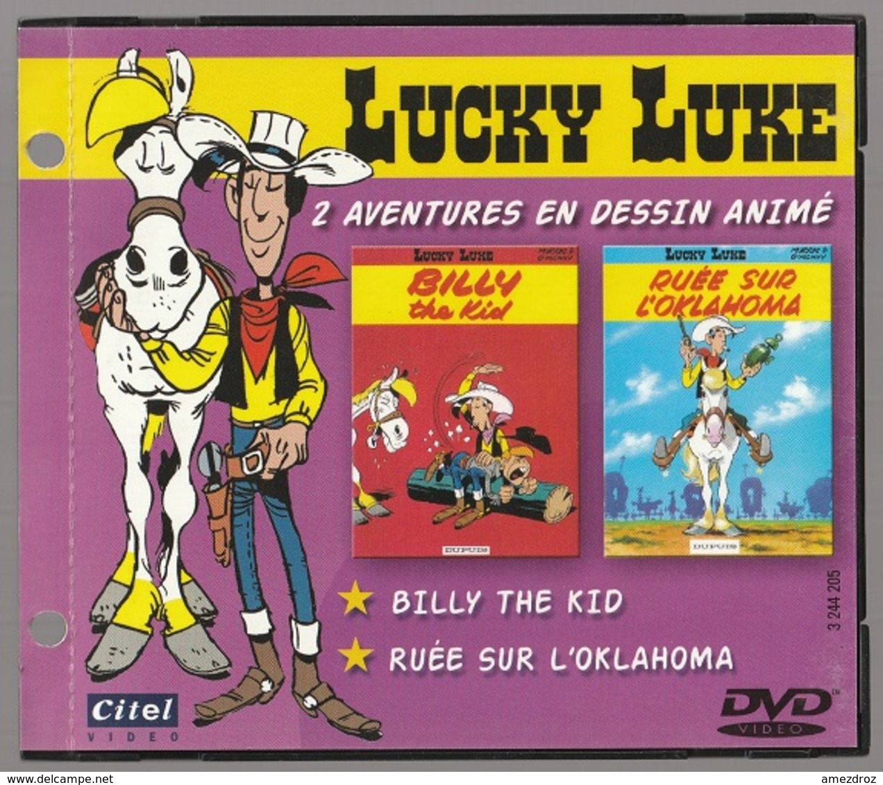 Lucky Luke DVD Vidéo Citel 2 Aventures Billy The Kid Et Ruée Sur L'Oklahoma - Video En DVD