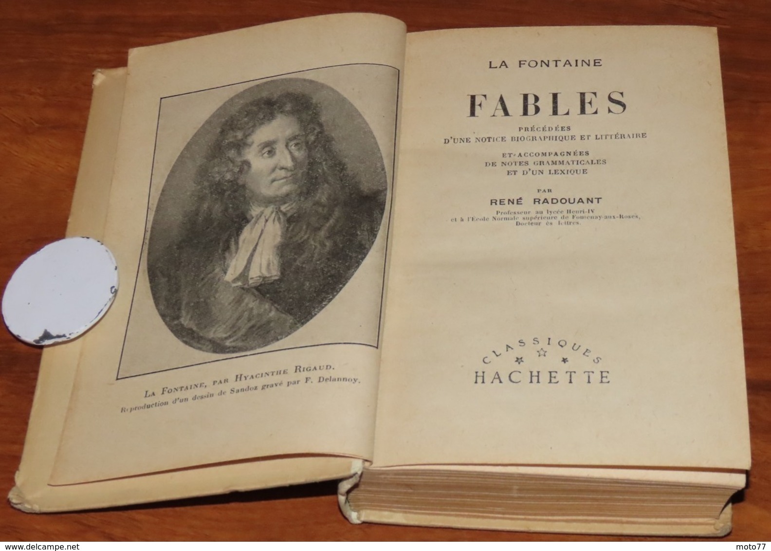 Livre LES FABLES DE LA FONTAINE - 1955 - Edition Hachette / 24 - Auteurs Français