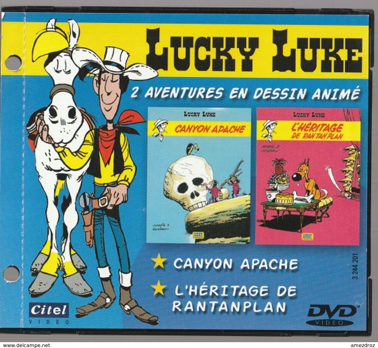 Lucky Luke DVD Vidéo Citel 2 Aventures Cayon Apache Et L'Héritage De Rantanplan - Kassetten & DVD