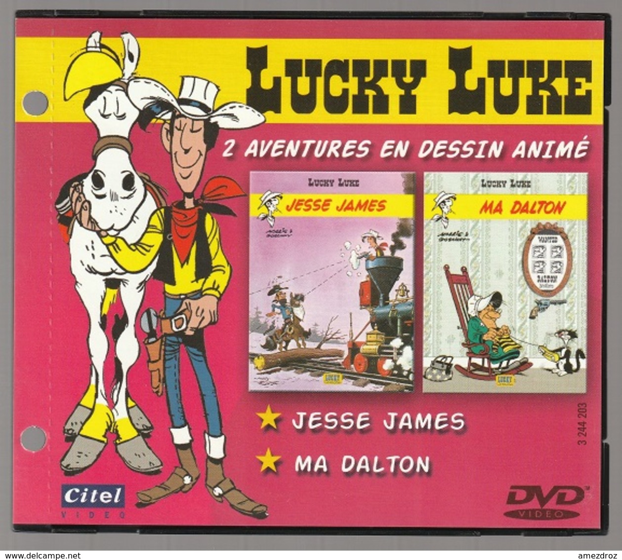 Lucky Luke DVD Vidéo Citel 2 Aventures Jesse James Et Ma Dalton - Cassettes & DVD