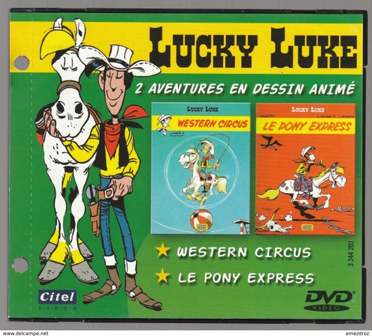 Lucky Luke DVD Vidéo Citel 2 Aventures Western Circus Et Le Pony Express - Kassetten & DVD