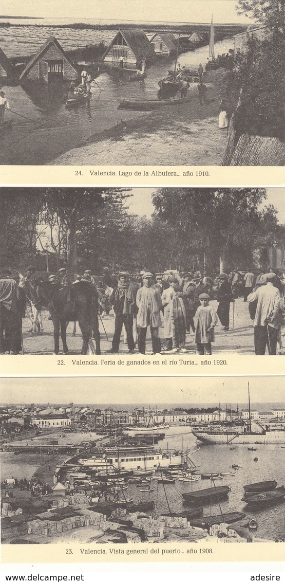 15 Karten VALENCIA DE AYER 1900 - 1920 - 15 Ansichtskarten In Mappe - Valencia