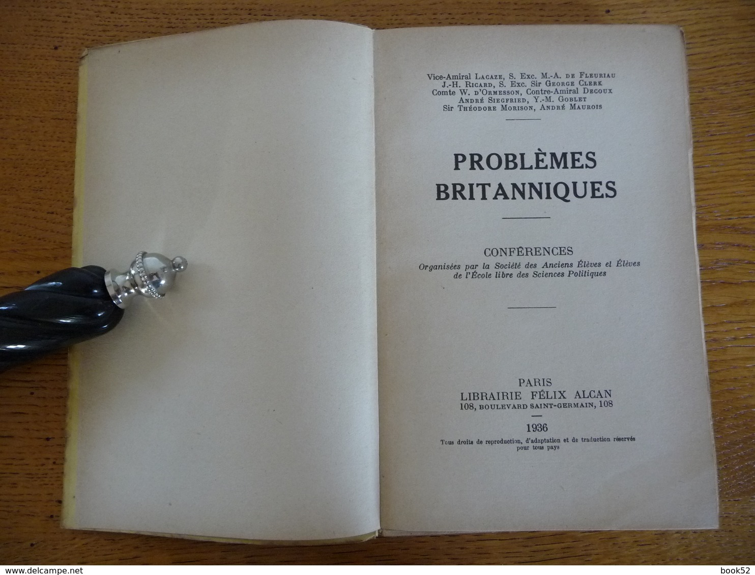 PROBLEMES BRITANNIQUES (1936)  Par Le Vice-Amiral Lacaze... - Storia