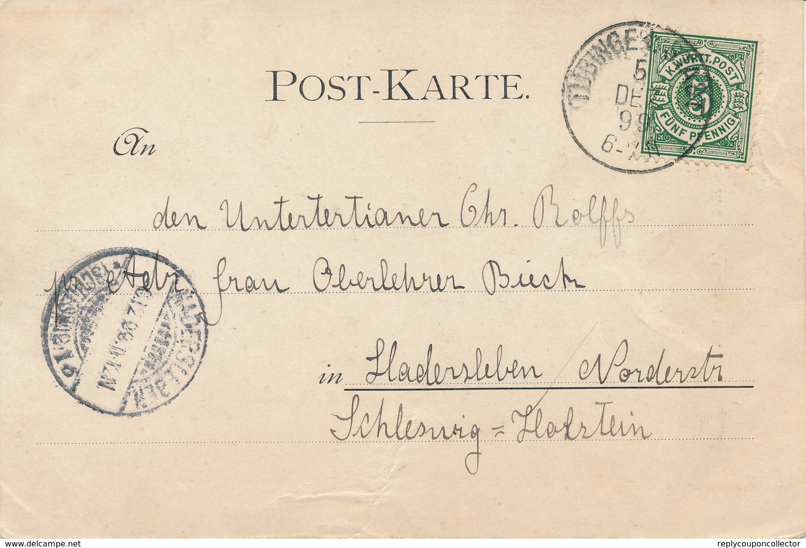 TÜBINGEN  -  1899 , Alte Aula Und Stiftskirche - Sonstige & Ohne Zuordnung