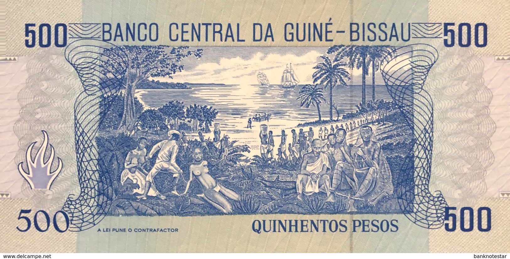 Guinea Bissau 500 Pesos, P-12 (1.3.1990) - UNC - Guinea-Bissau