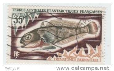 TAAF N° 44 YVERT  POISSONS  DIVERS - Used Stamps