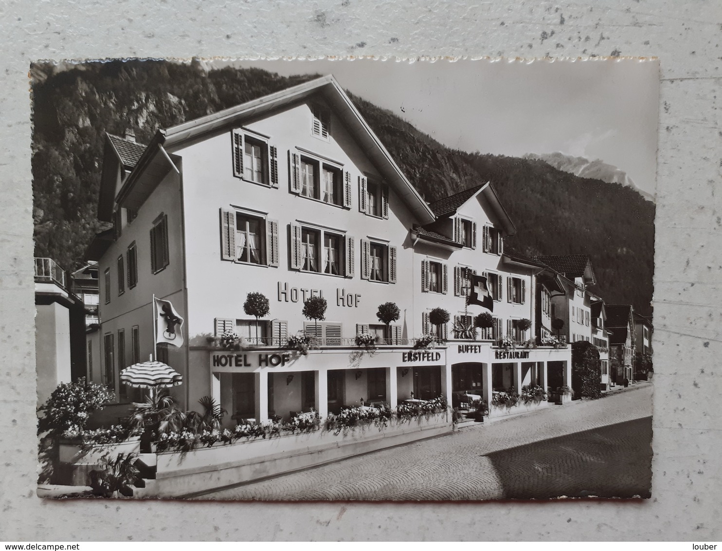CPSM SUISSE Hôtel Restaurant ERSTFELD 1961 - Erstfeld