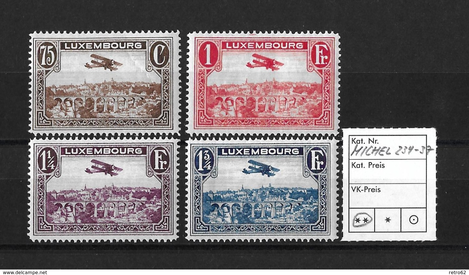 1931 Luftpost → 4 Werte Michel 234** Bis 237** - Ongebruikt