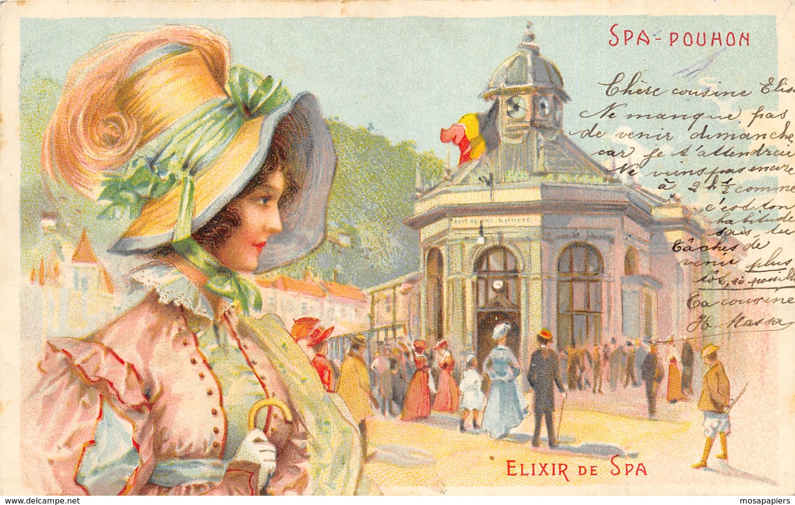 Spa - Carte Type Litho < 1900 - Spa