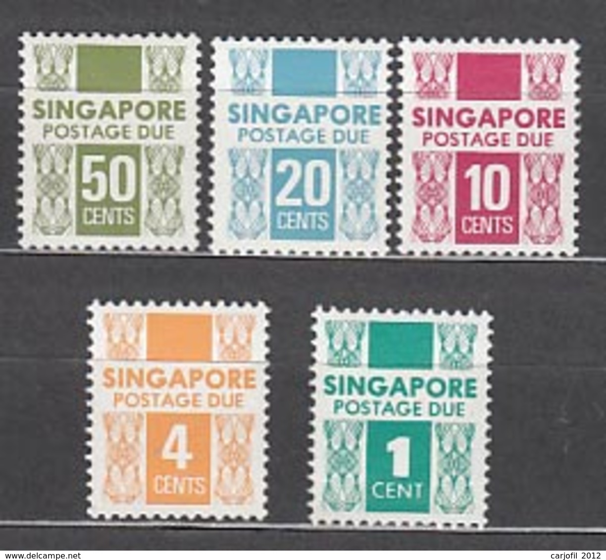 Singapur - Tasa Yvert 16/20 ** Mnh - Singapur (1959-...)