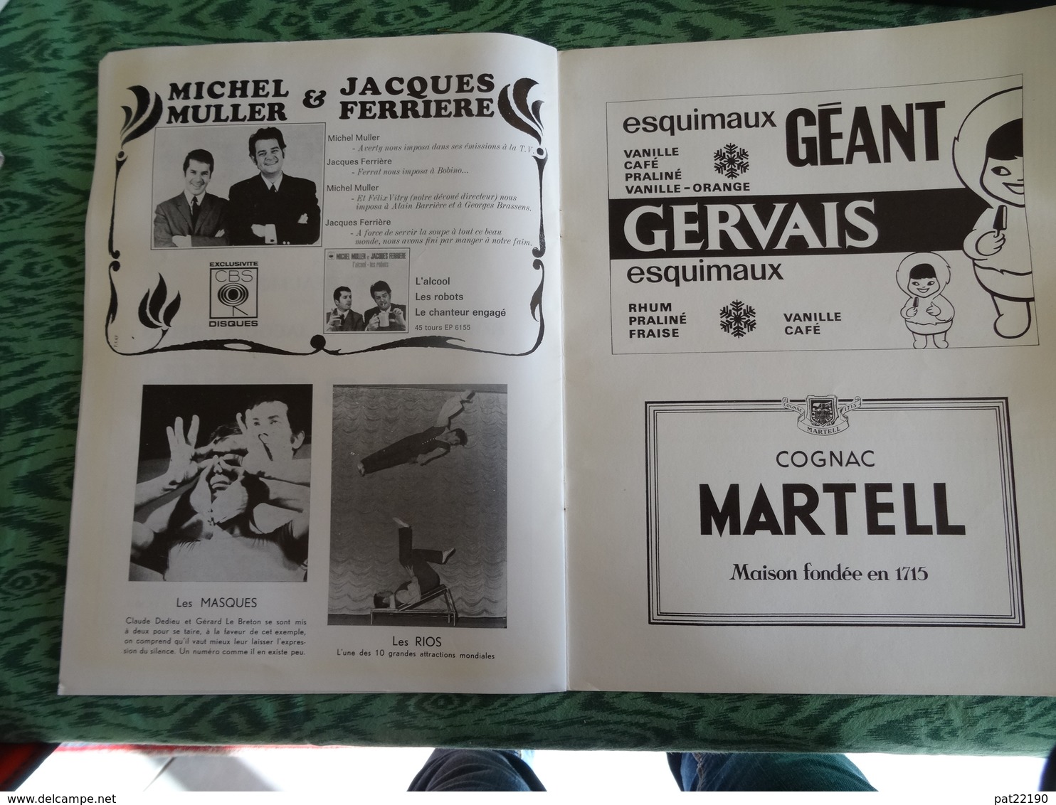 rare programme grand format Bobino 1966 Brassens Georgette Lemaire Armand Motta Françoise Doucet Les Rios Colette Chevro