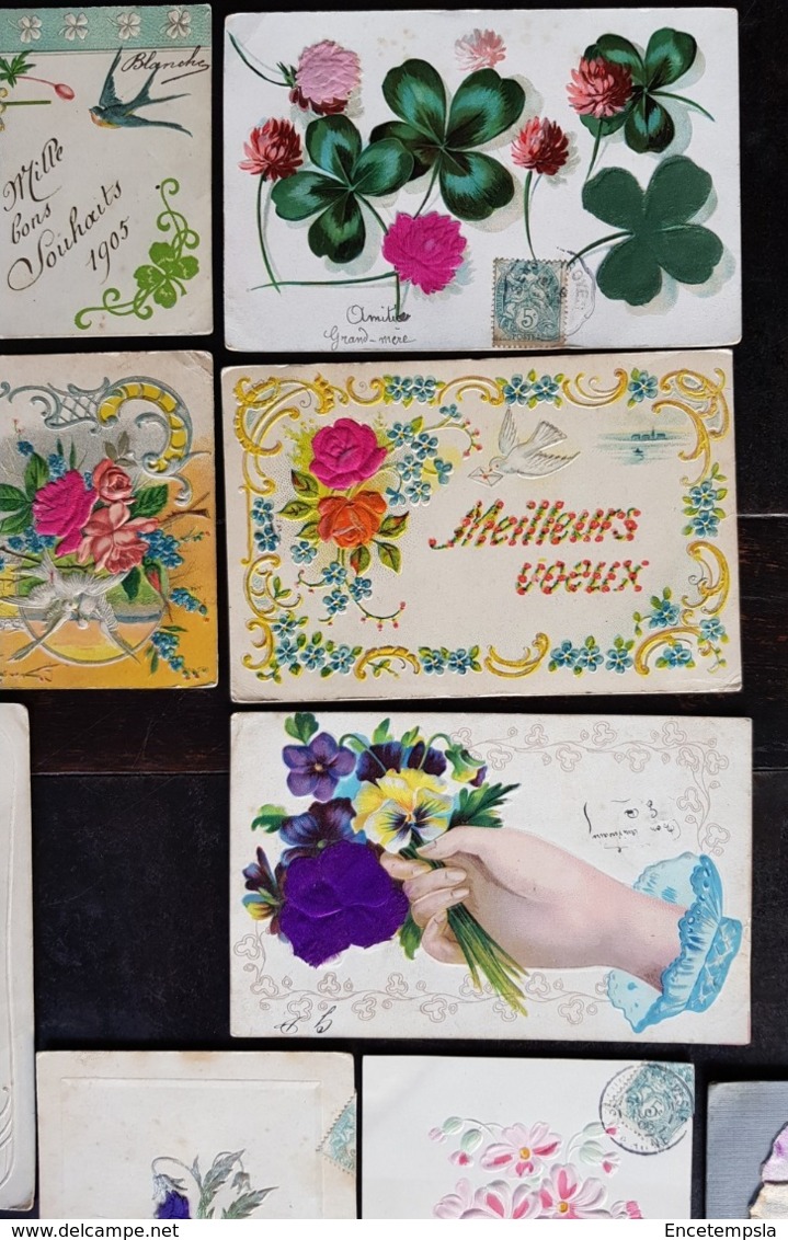 CPA - Lot De 10 Cartes Postales Sélectionnées - Fleurs ( Lot I63 ) - 5 - 99 Postkaarten