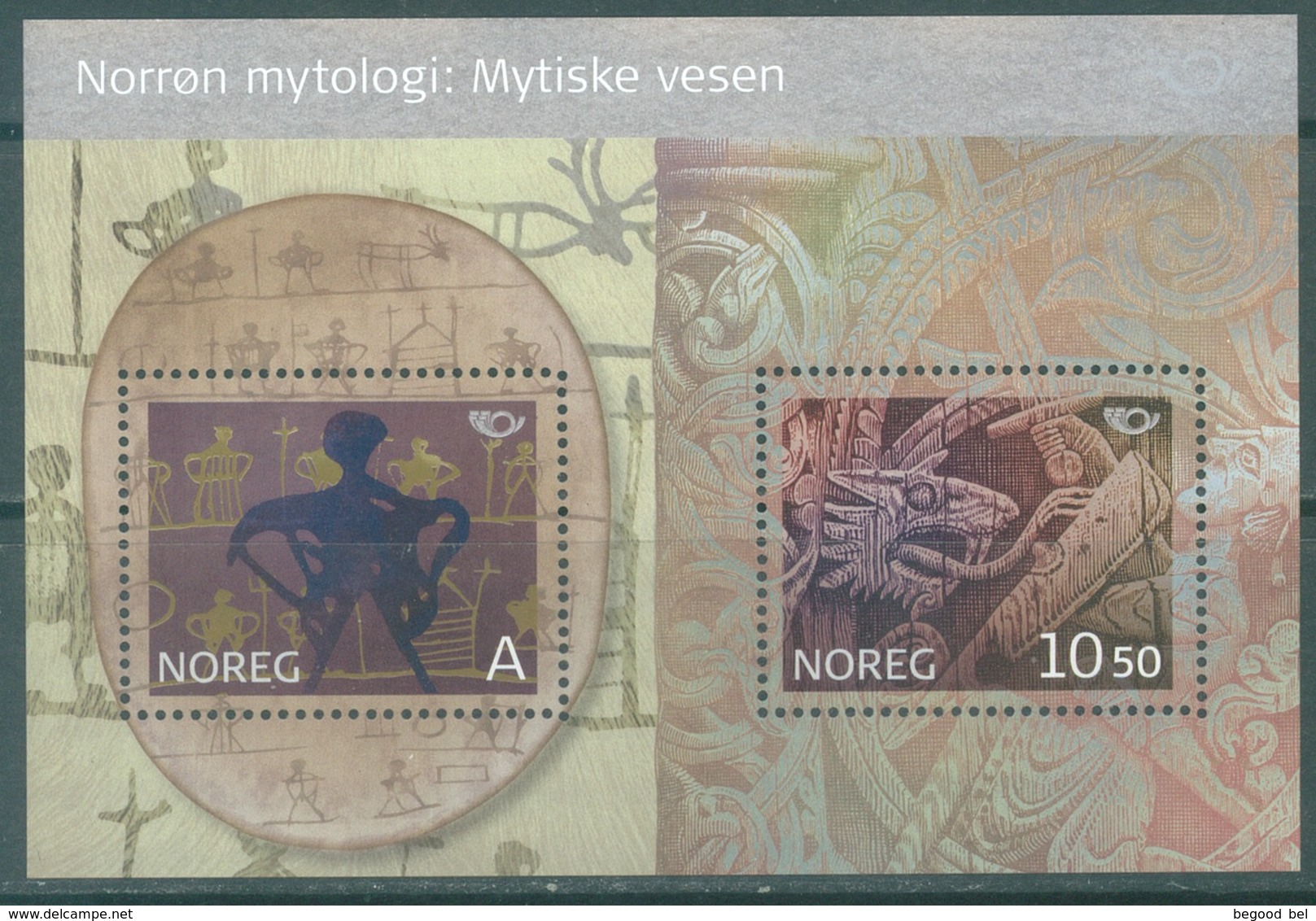 NORWAY - MNH/*** LUXE - 2006 - NORDIC MYTHOLOGIE - Yv BLOC 31 - Lot 21106 - Blocks & Sheetlets