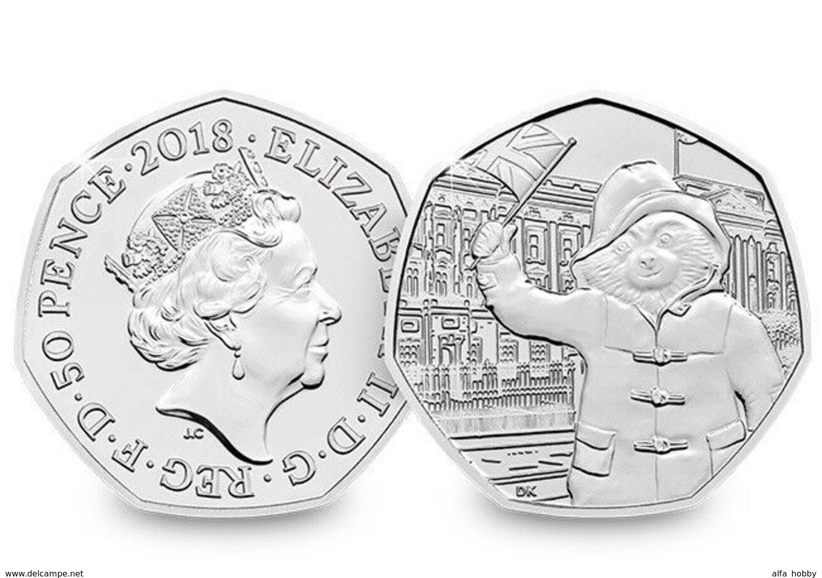 Great Britain, 2018, Paddington Bear At The Palace, 50 P 50 Pence - 50 Pence