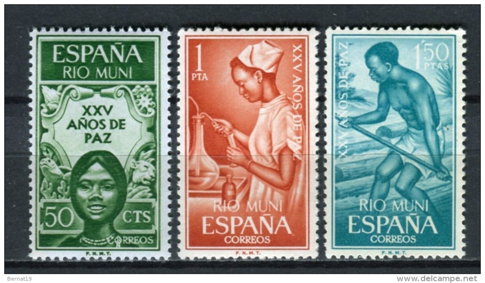 Rio Muni 1965. Edifil 60-62 ** MNH. - Rio Muni