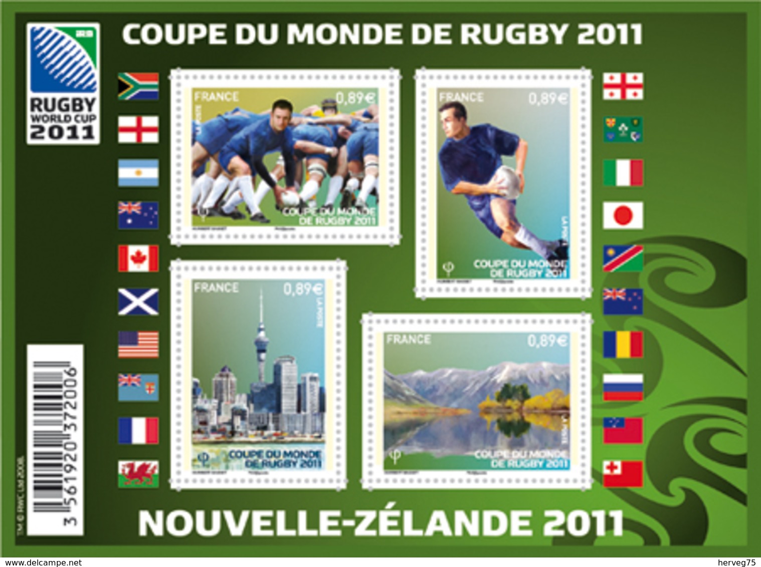 Coupe Du Monde De Rugby 2011 F4576 - Neufs