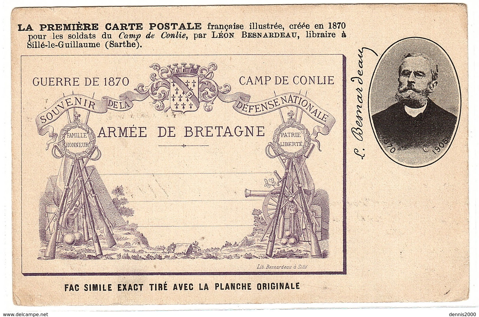 CONLIE (72) - CAMP DE CONLIE - GUERRE DE 1870 - ARMÉE DE BRETAGNE - Conlie