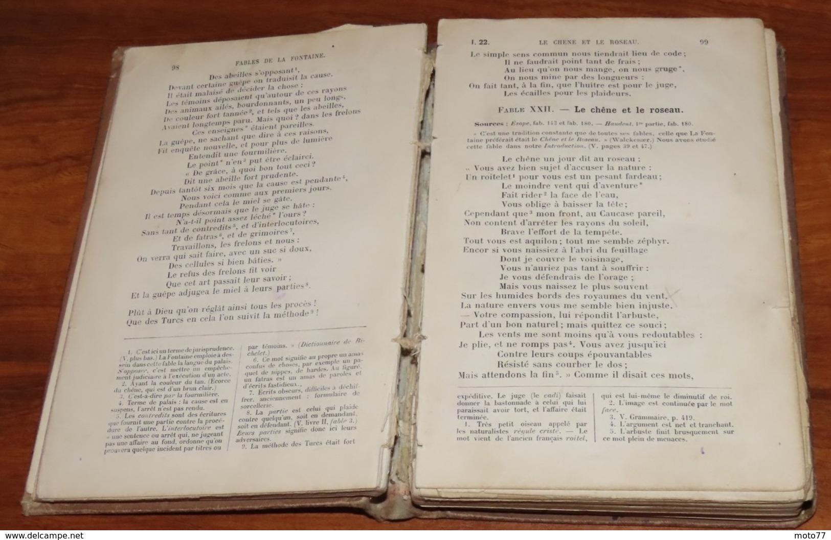 Livre LES FABLES DE LA FONTAINE - 1896 - Edition Colin / 32 - Auteurs Français