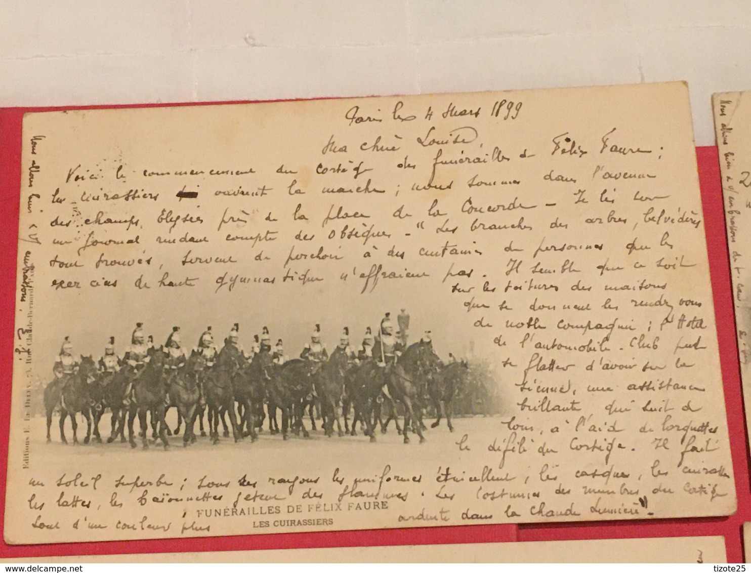 Lot Paris President 13 Cpa  Témoignages Défilé Honneurs Militaires   13 CPA De 1899 Des  Funérailles De Félix Faure - Begrafenis