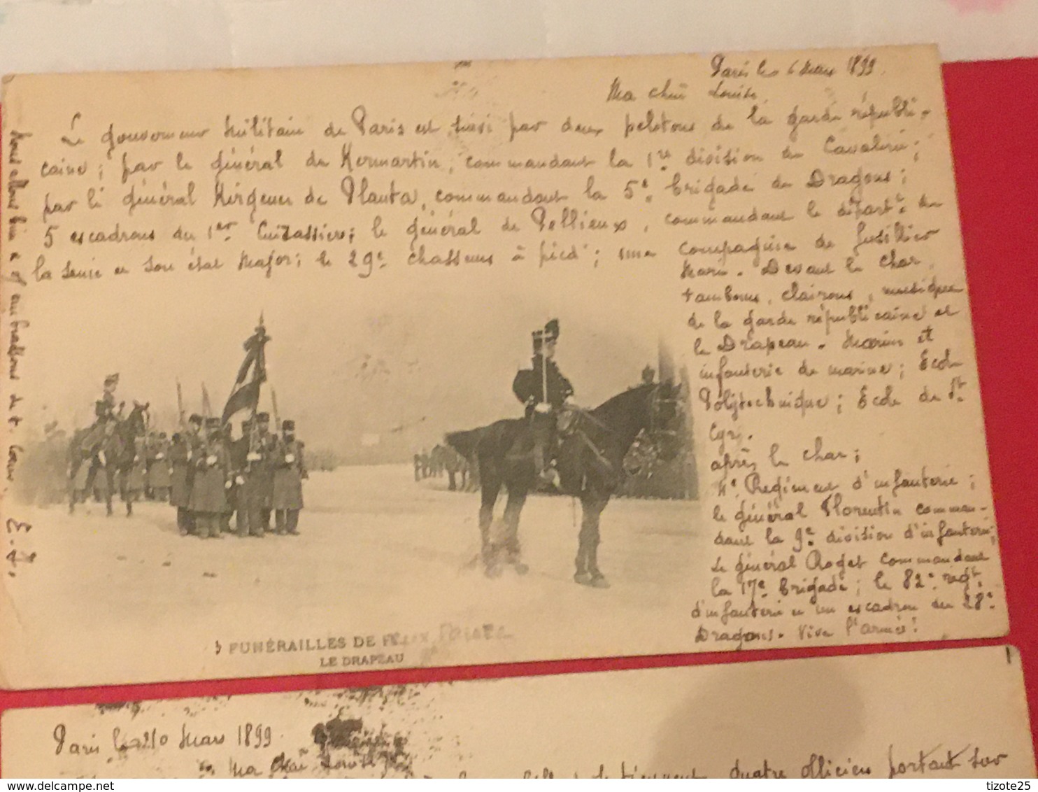 Lot Paris President 13 Cpa  Témoignages Défilé Honneurs Militaires   13 CPA De 1899 Des  Funérailles De Félix Faure - Begrafenis