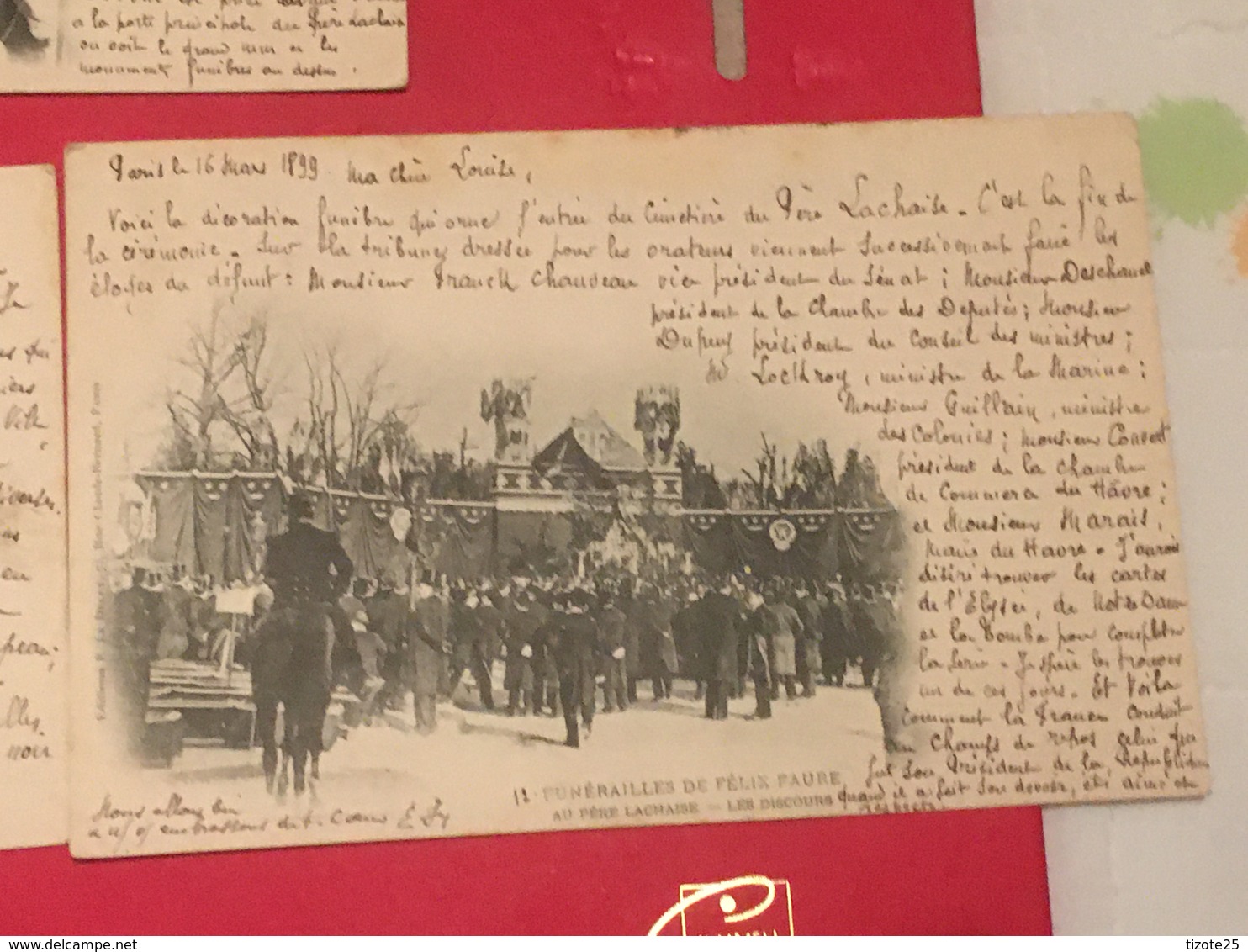 Lot Paris President 13 Cpa  Témoignages Défilé honneurs militaires   13 CPA de 1899 des  Funérailles de Félix Faure