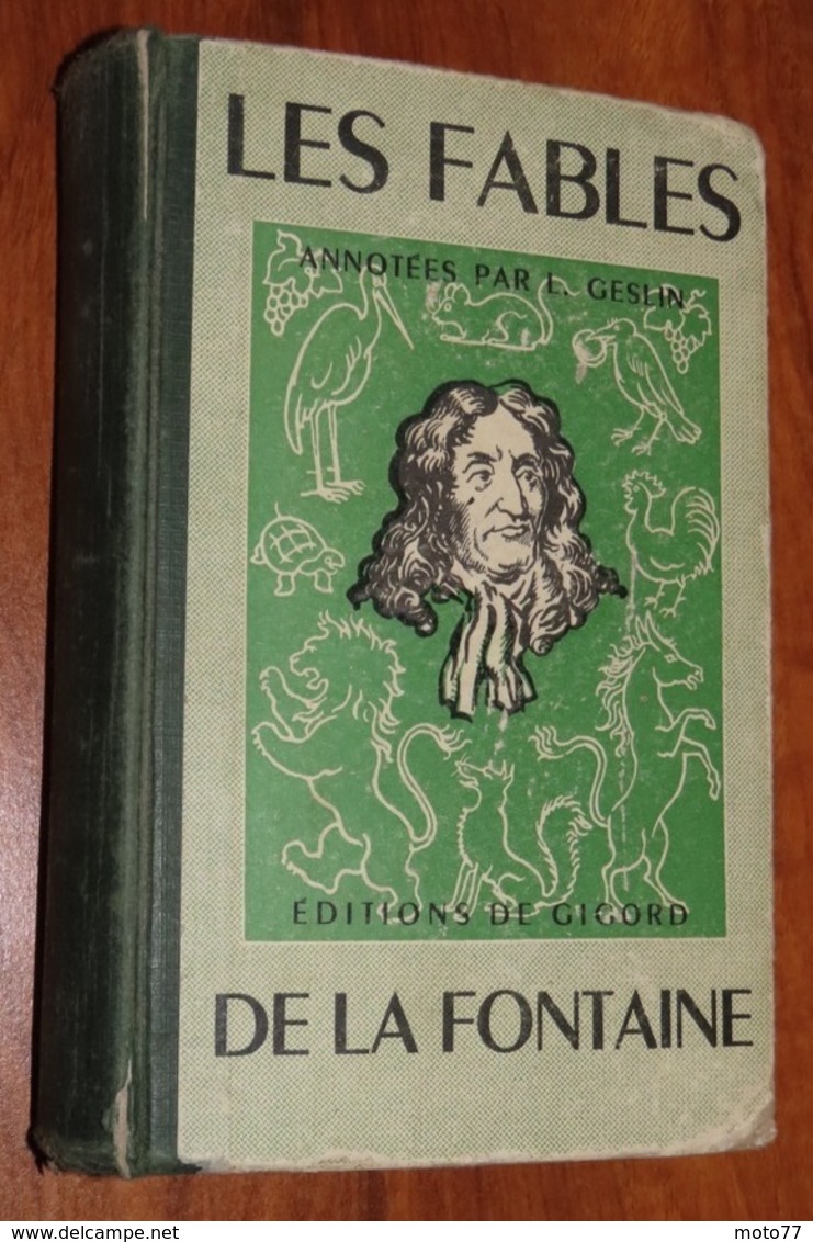 Livre LES FABLES DE LA FONTAINE - 1959 - Edition Gigord / 33 - Auteurs Français