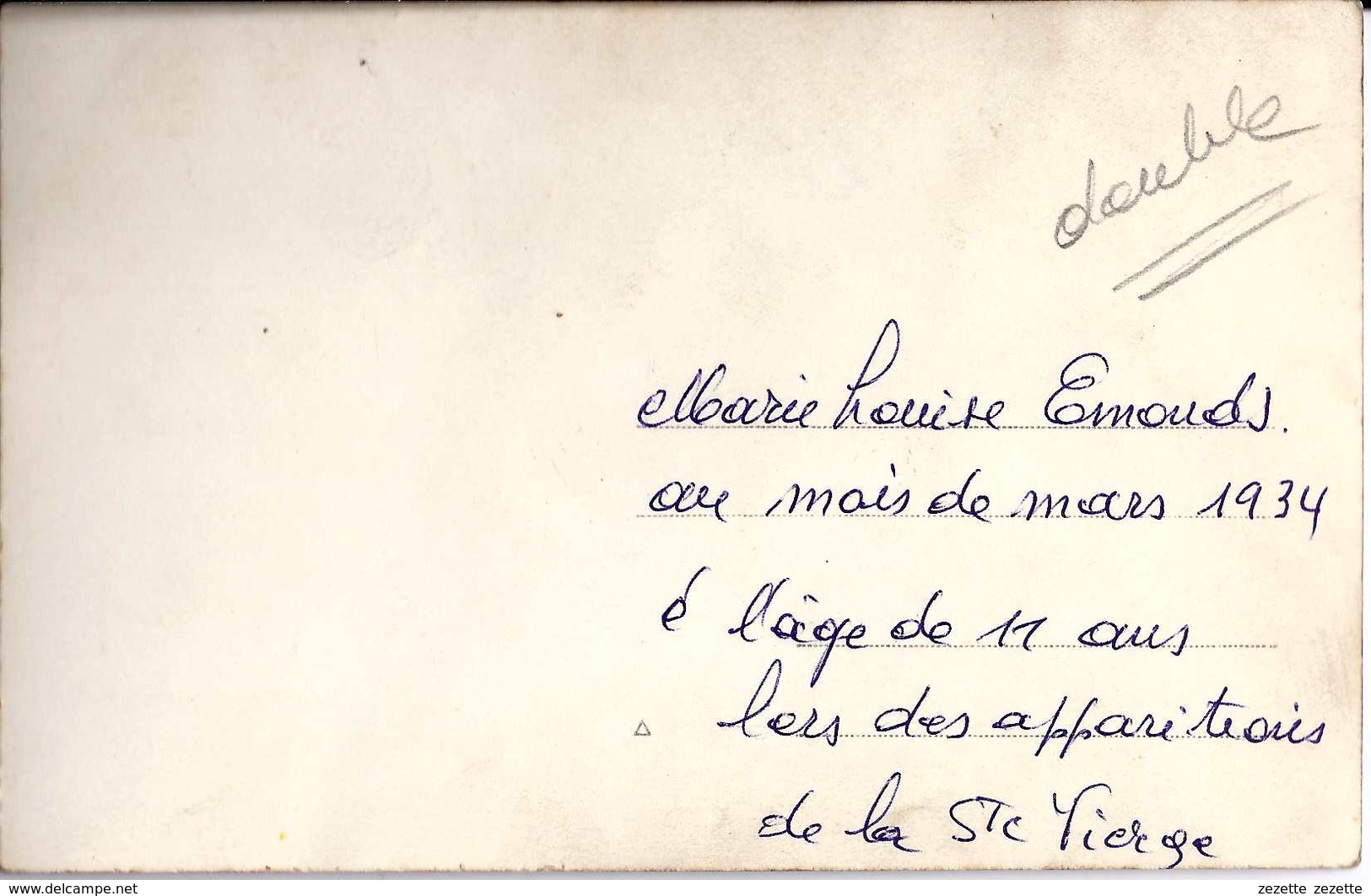 CHAINEUX - HERVE - Marie Louise EMONDS - Voyante Des Apparitions De La Vierge - 1934 - Houlteau   (266) - Herve