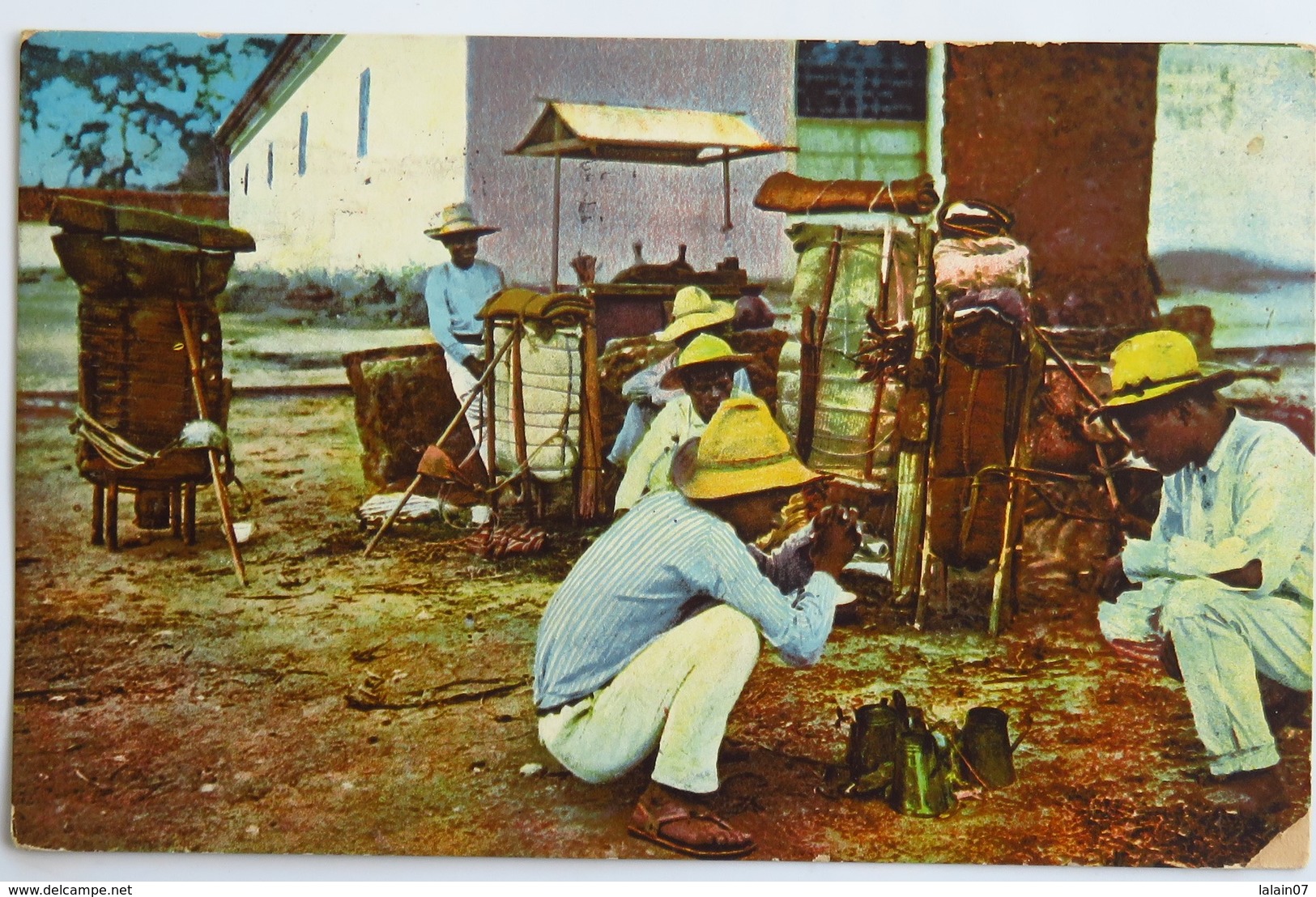 C. P. A. : GUATEMALA : Indios Almorzando En El Camino, 2 Sellos En 1935 - Guatemala