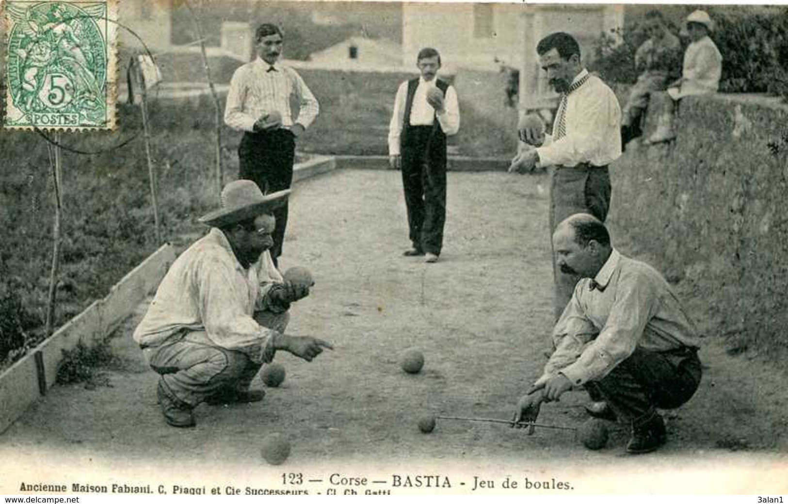 BASTIA  =   JEU DE BOULES    1295 - Bastia