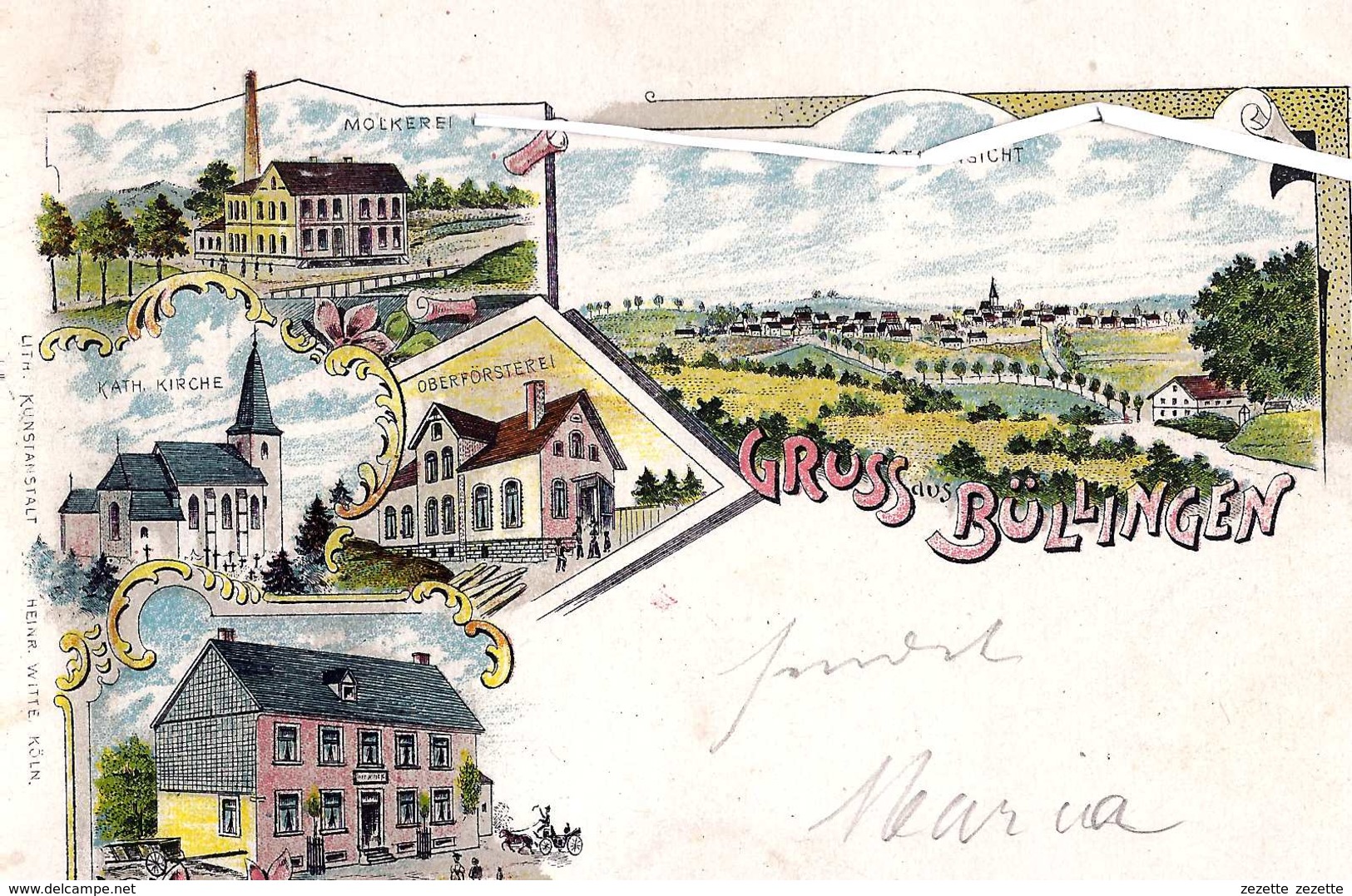 BUELLINGEN - BULLANGE - Gruss Aus...Litho -non Voyagé -  (266) - Bullange - Buellingen