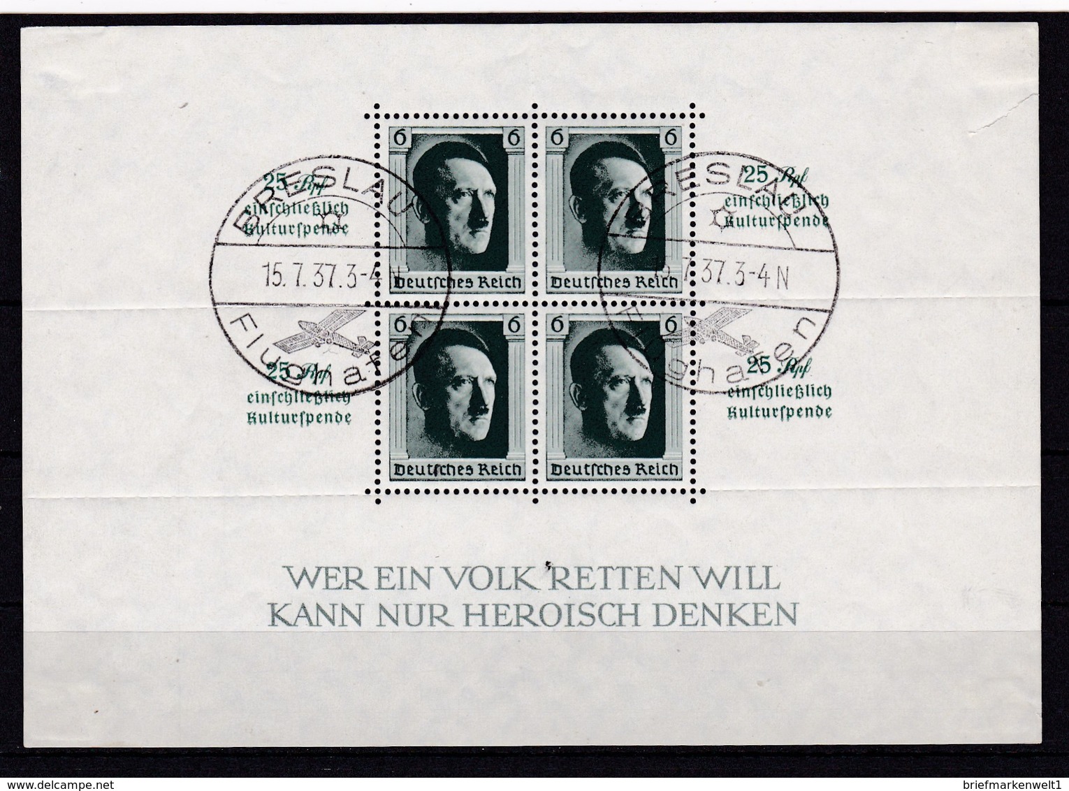 Deutsches Reich, Block 9, Gest. (K  5887a) - Blocks & Kleinbögen