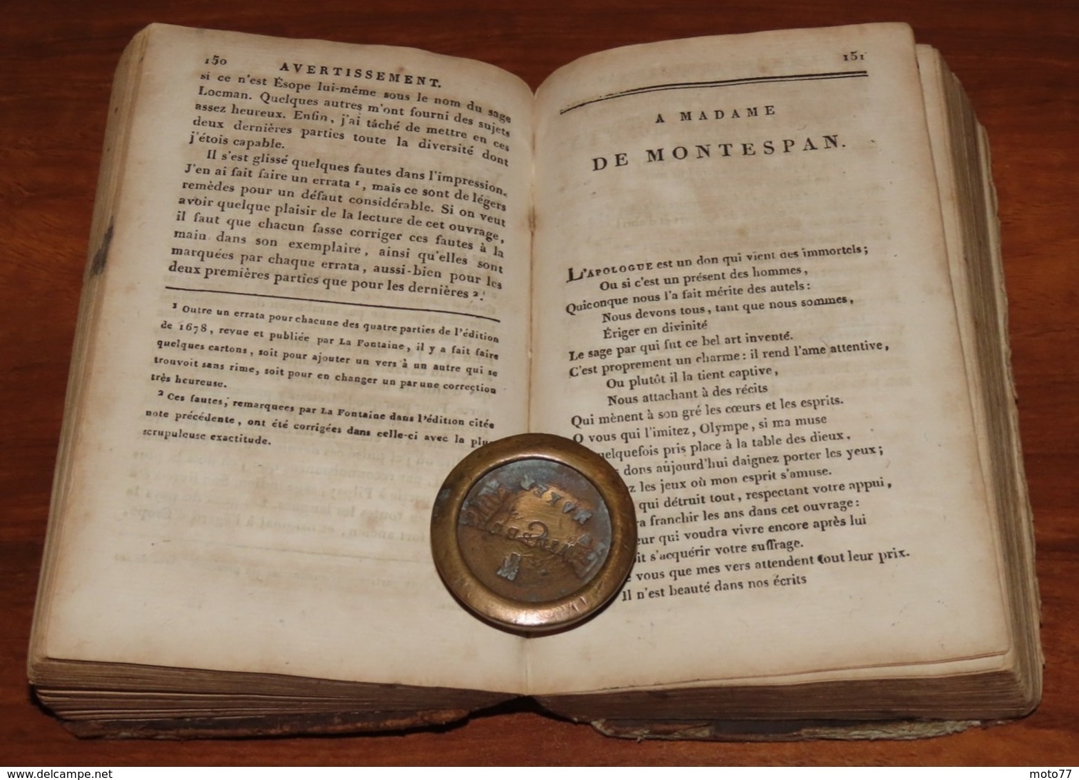 Livre LES FABLES DE LA FONTAINE - 1821 - Edition Dabo / 36