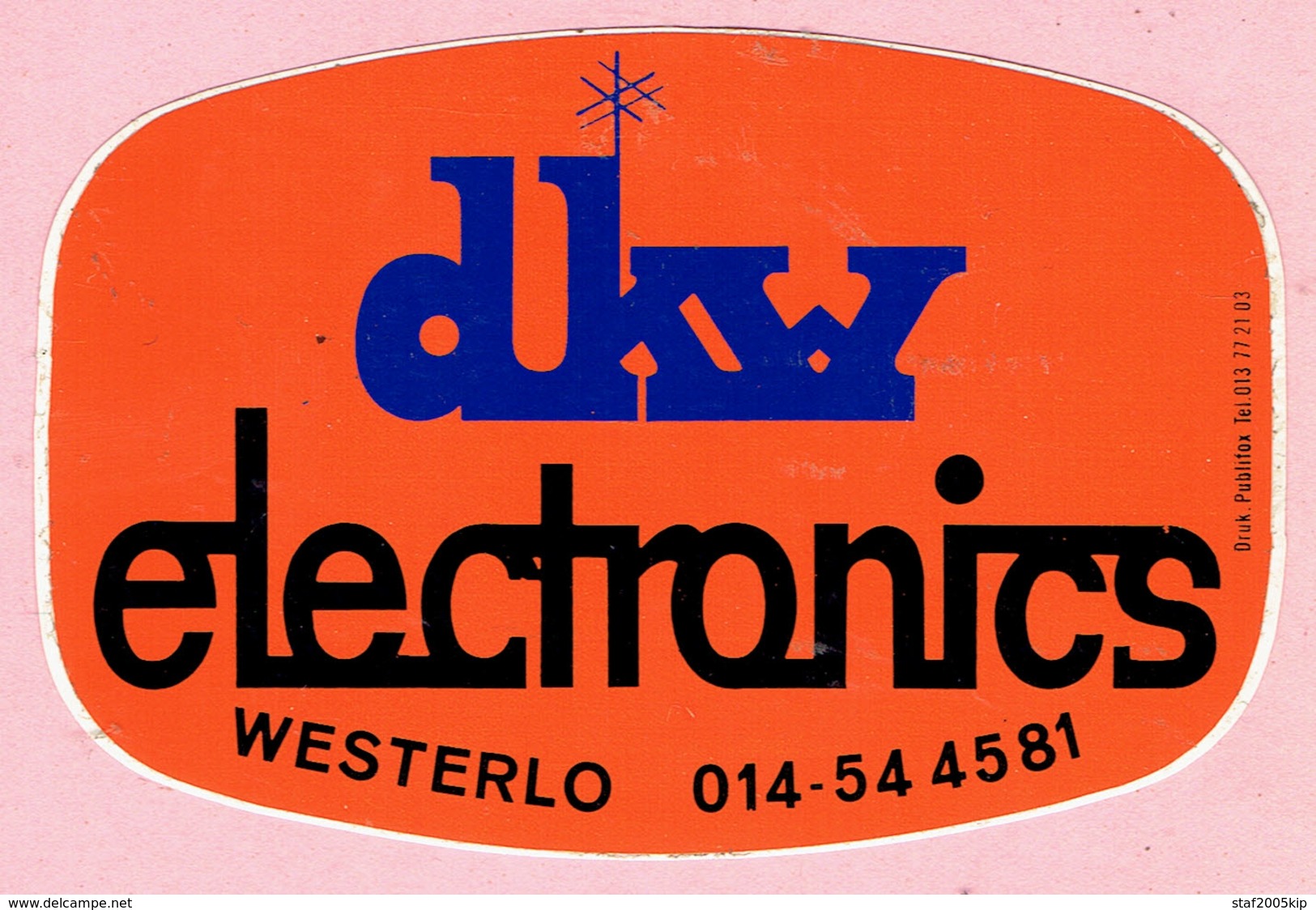 Sticker - Dkw Electronics - WESTERLO - Stickers