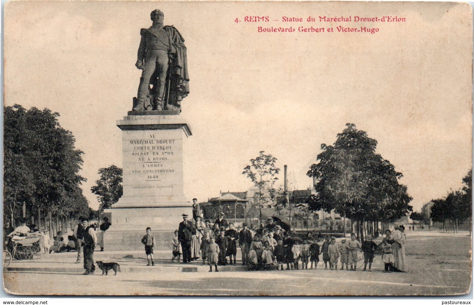 51 REIMS - Statue Du Maréchal Drouet-d'Erlon - Reims