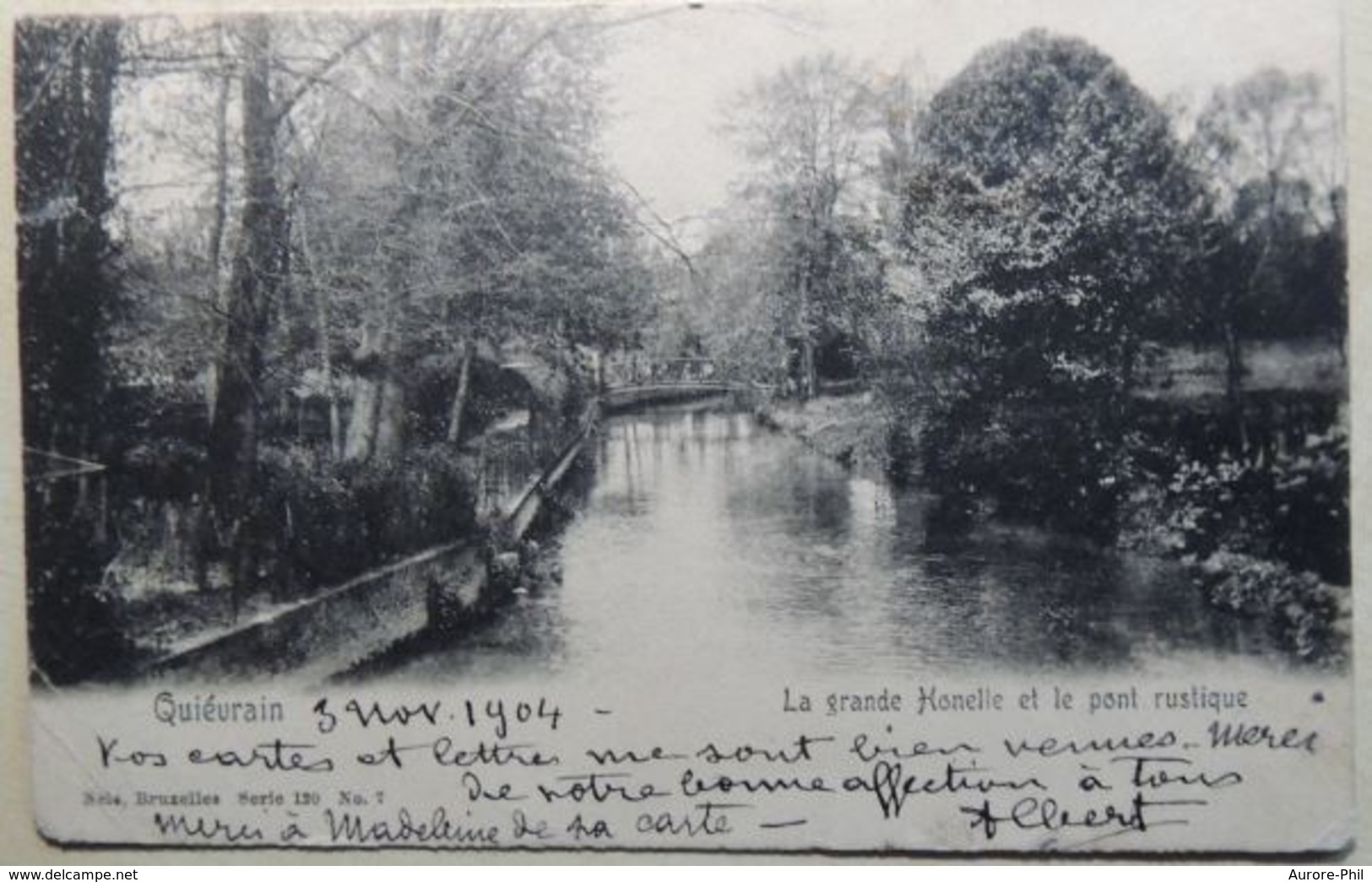 Quiévrain La Grande Honnelle Et Le Pont Rustique - Quiévrain