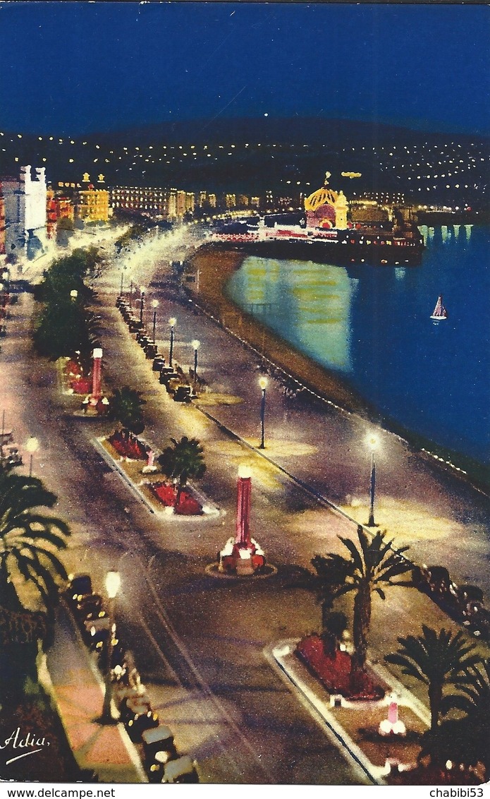 06 - NICE - Promenade Des Anglais - Nizza Bei Nacht