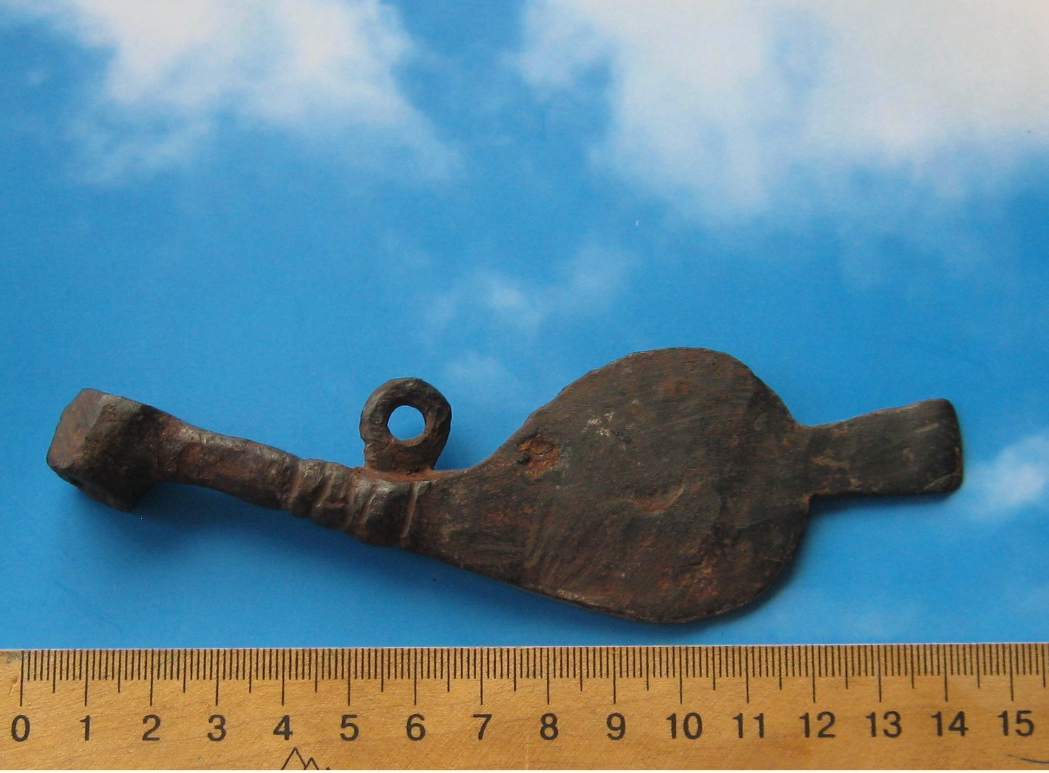 Ancient iron musket key (wheellock) 16 centuries