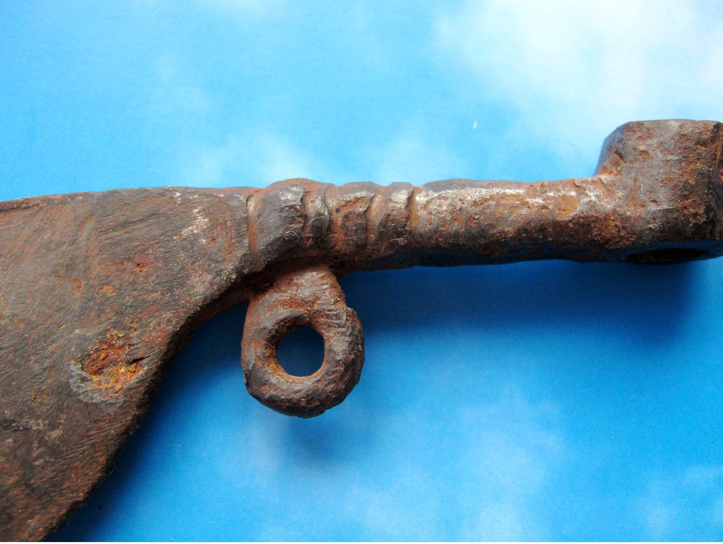 Ancient iron musket key (wheellock) 16 centuries