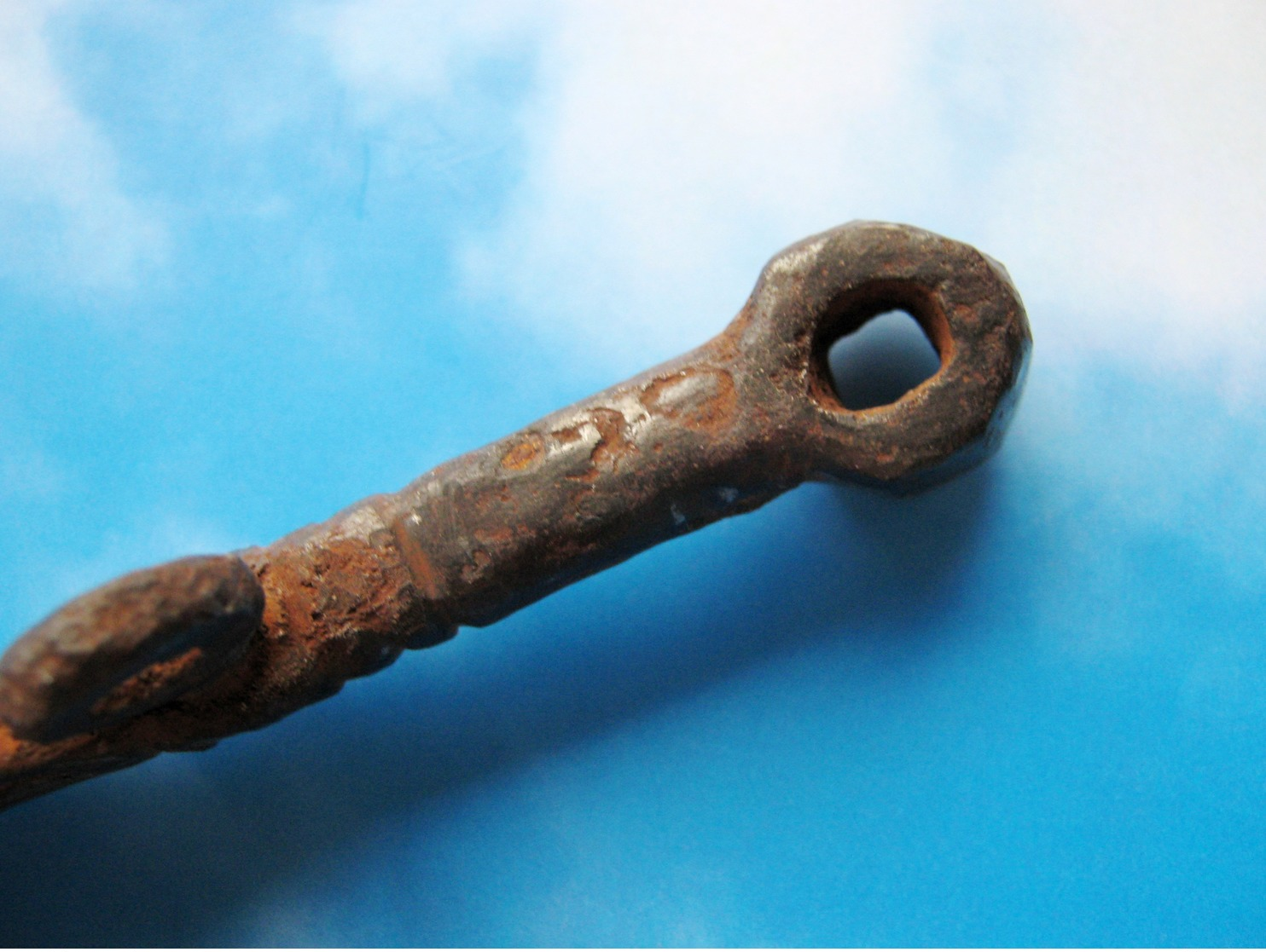 Ancient iron musket key (wheellock) 16 centuries