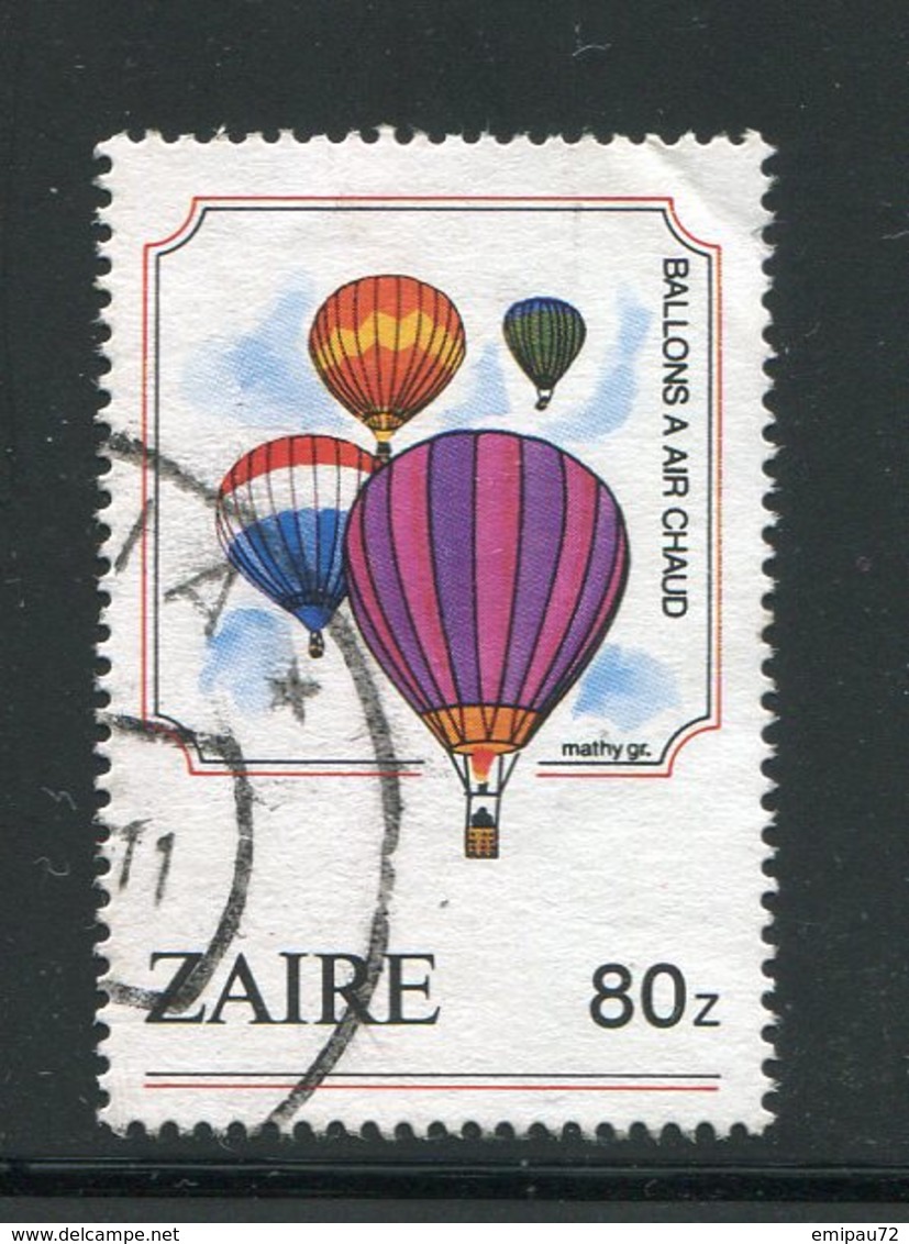 ZAIRE- Y&T N°1181- Oblitéré (montgolfières) - Oblitérés