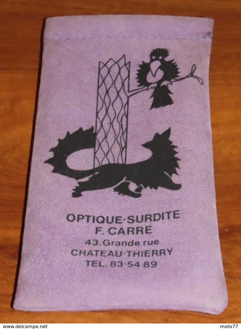 Etui à Lunettes Violet Pâle - LES FABLES DE LA FONTAINE - Château-Thierry 02 - Vers 1960 - Auteurs Français