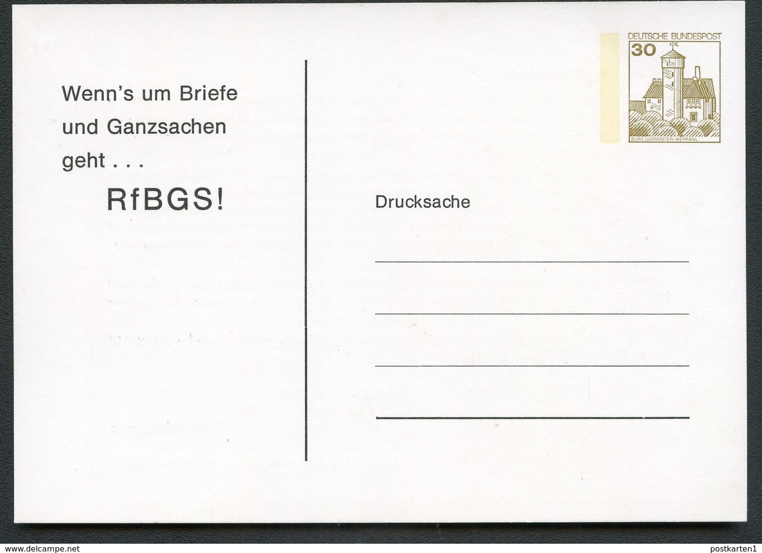 Bund PP98 B2/003 Privat-Postkarte Rundsendedienst Tönning 1978 - Cartes Postales Privées - Neuves