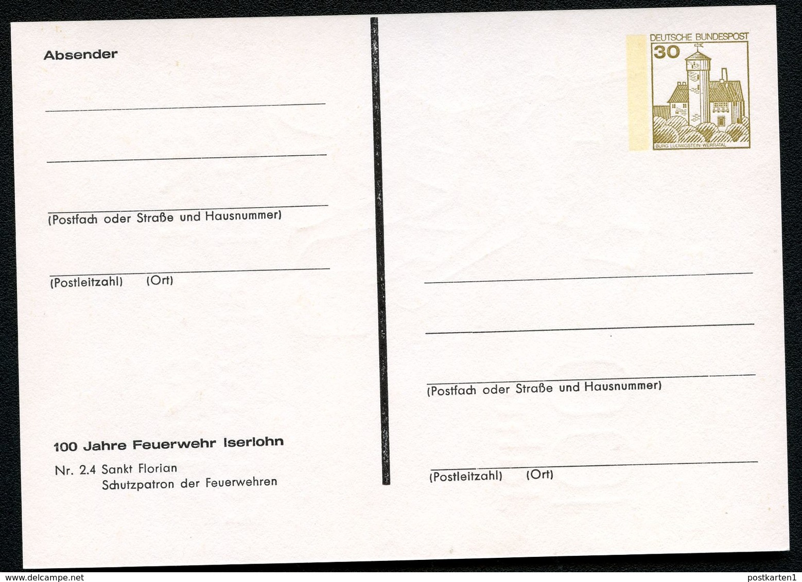 Bund PP98 C2/001 FEUERWEHR ISERLOHN 1978  NGK 6,00 € - Private Postcards - Mint