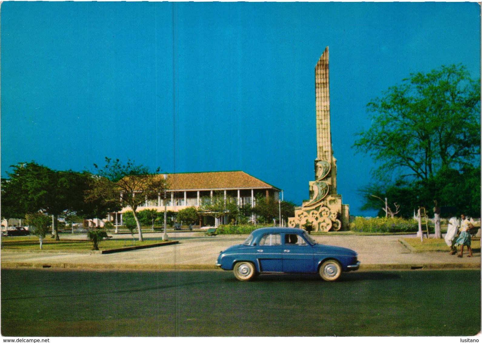 Guine Bissau, Renault Dauphine Voiture Car, Portuguese Guinea Guinea Portugaise, - Guinea Bissau